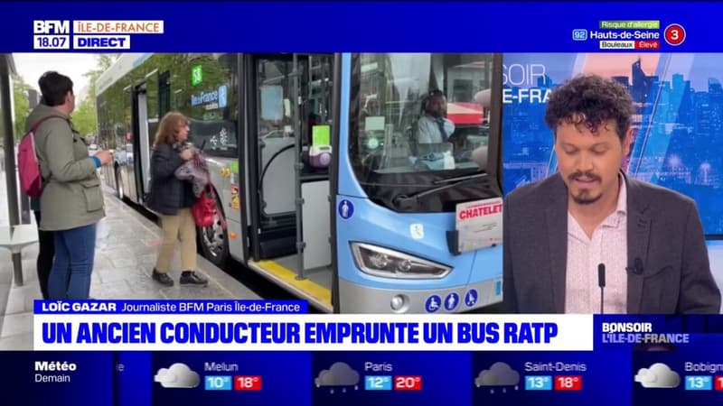 Paris: un ancien conducteur emprunte un bus, expliquant que son métier lui manquait