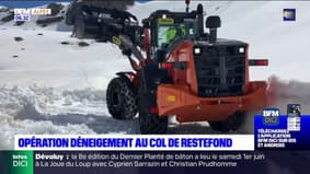 Alpes-de-Haute-Provence: au col de la Bonette, les travaux de déneigement débutent