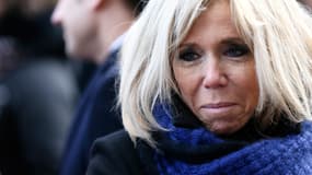 La Première dame Brigitte Macron, le 13 novembre 2017 à Paris. 