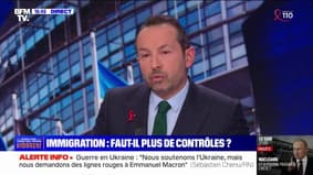 Lutte contre l'immigration: "On défend la double frontière", affirme Sébastien Chenu (RN)