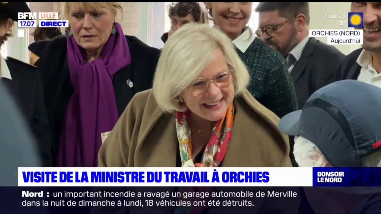 Orchies Catherine Vautrin, nouvelle ministre du Travail, en visite