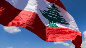 Un drapeau libanais — Image d'illustration 