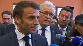 Emmanuel Macron à la mairie de Sélestat mercredi 19 avril 2023.