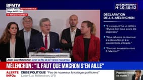 Jean-Luc Mélenchon: "Nous appelons les partis et députés signataires du programme du NFP à se ressaisir"