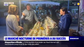 Hautes-Alpes: le marché nocturne de Prunières a du succès