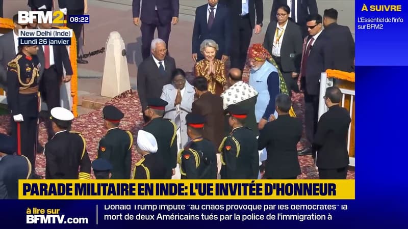 Ursula von der Leyen et Antonio Costa en Inde pour sceller un accord de libre-échange