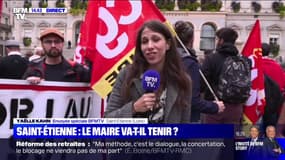 Saint-Etienne: des manifestants appellent à la démission de Gaël Perdriau lors du conseil municipal de rentrée