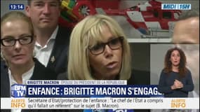"Il faut parler, il faut les écouter": Brigitte Macron s'engage pour les enfants