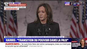 Élections américaines: "Nous allons continuer à mener ce combat", affirme Kamala Harris