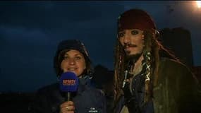 Jack Sparrow à Fouras pour le départ de l'Hermione