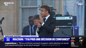 Pour Emmanuel Macron, la dissolution était "une décision de confiance dans le peuple"