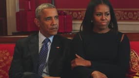 Michelle et Barack Obama en interview pour le magazine People. 