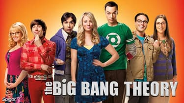Sheldon et Leonard entourés de leur bande d'amis geeks de "The Big Bang Theory".