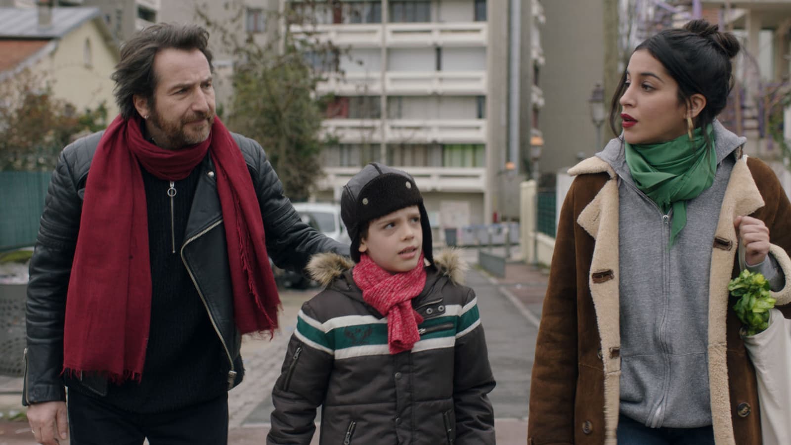 Edouard Baer, Tom Levy et Leïla Bekhti dans La Lutte des classes