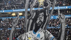 Le tifo des supporters marseillais
