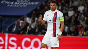 Thiago Silva lors de PSG-Real Madrid, au Parc des Princes le 18 septembre 2019