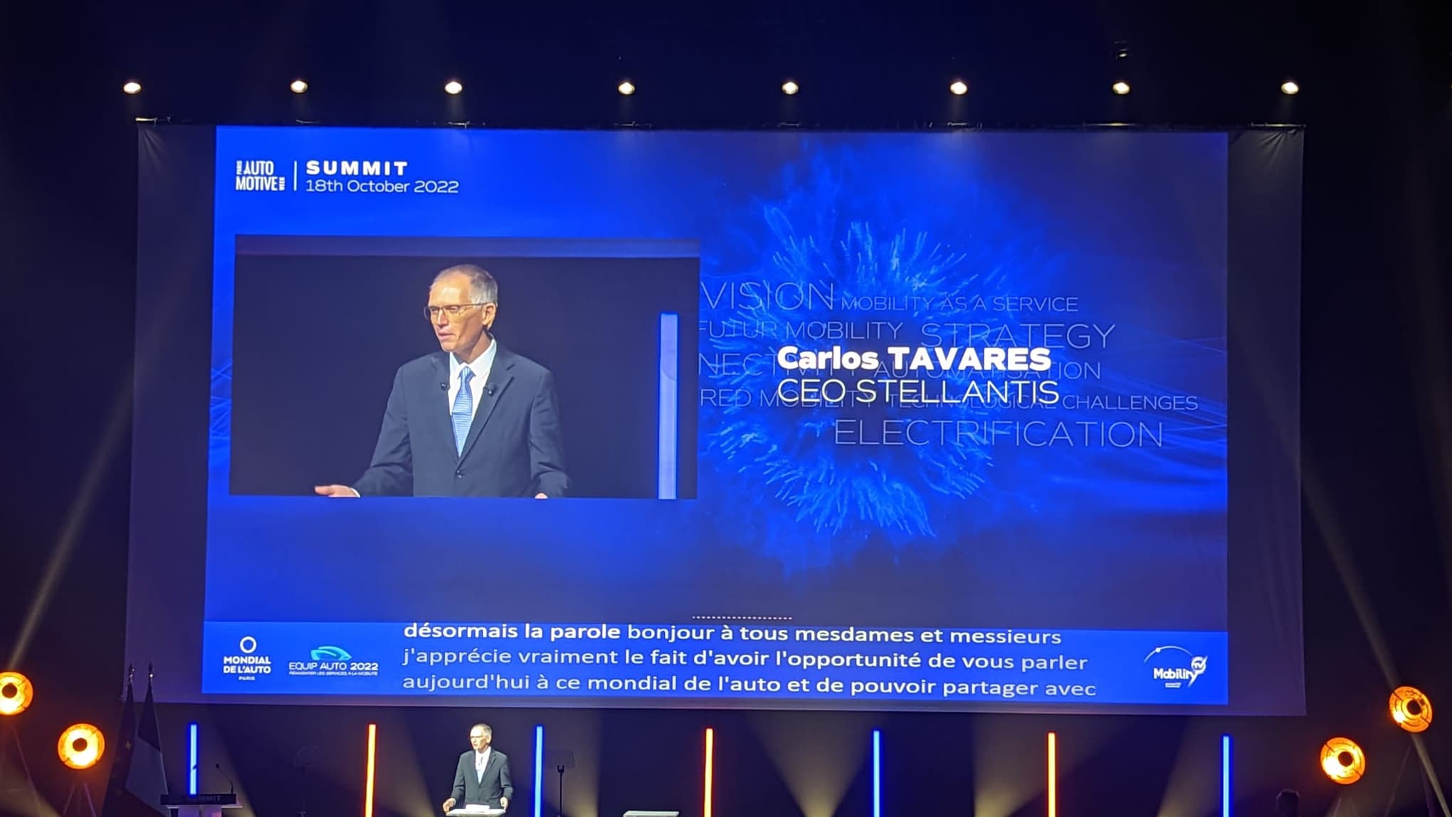 Carlos Tavares, directeur général de Stellantis