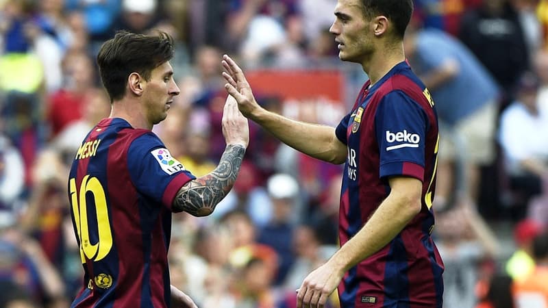 Lionel Messi et Thomas Vermaelen