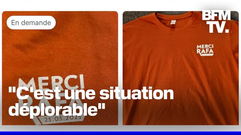 189 euros, 210 euros, 500 euros: des tee-shirts "Merci Rafa" sont revendus à des prix exorbitants thumbnail