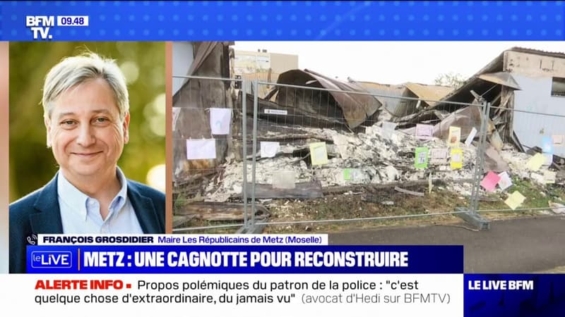 Cagnotte pour reconstruire la médiathèque de Metz: le maire de la ville espère 