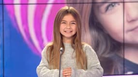 La jeune Valentina, qui a remporté l'Eurovision Junior 2020, sur le plateau de BFMTV le 30 novembre 2020