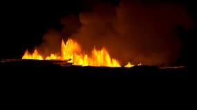 Eruption volcanique en Islande, le lundi 18 décembre 2023
