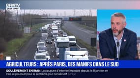 Mobilisation des agriculteurs: "Pour la région Occitanie, c'est une question de survie", estime Quentin Le Guillous (Jeunes Agriculteurs)