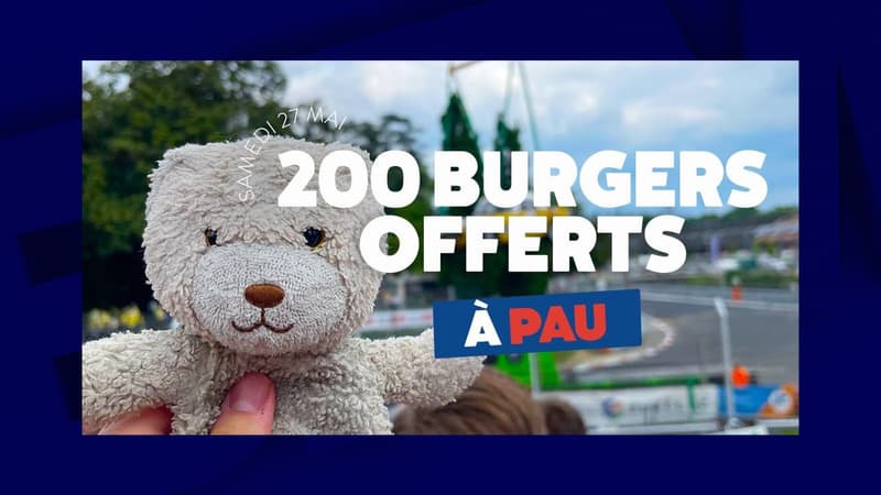 Pau: un restaurateur offre 200 burgers après la découverte par 3 personnes du doudou de sa fille