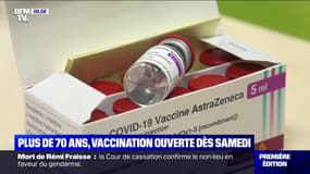 Vaccination des plus de 70 ans: 6,5 millions de personnes seront concernées dès samedi