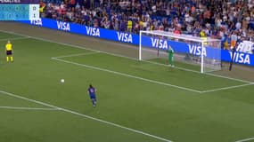 La course d'élan d'Amel Majri lors du quart de finale France-Allemagne le 19 juillet 2025 à Bâle 