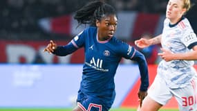 Aminata Diallo pendant un match du PSG en mars 2022