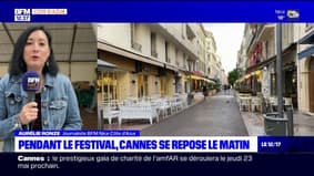 Cannes: pendant le festival, la ville se repose le matin