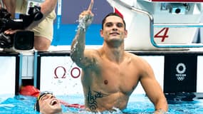 Florent Manaudou à Tokyo en août 2021