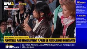 Flottille humanitaire vers Gaza: de retour en France, Rima Hassan (LFI) appelle à "mettre la pression au gouvernement"