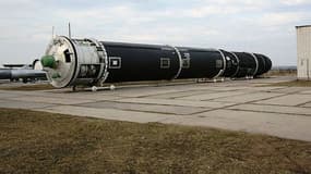 Un missile R-36M2 russe capable de porter une charge nucléaire