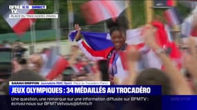 Les judokas français acclamés par la foule au Trocadéro 