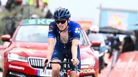 David Gaudu sur l'avant-dernière étape du Critérium du Dauphiné, 10 juin 2023