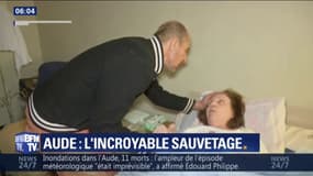 Inondations dans l'Aude: une voisine raconte son incroyable sauvetage "j’étais en train de mourir"