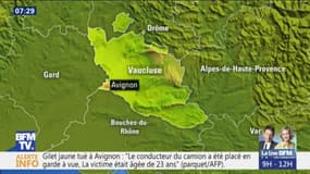 Un gilet jaune de 23 ans tué à Avignon après avoir été percuté par un camion