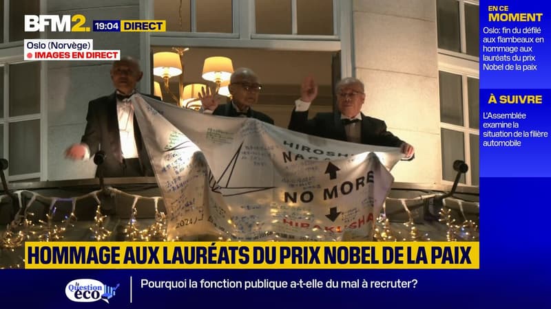 Oslo rend hommage aux lauréts du prix Nobel de la paix 2024