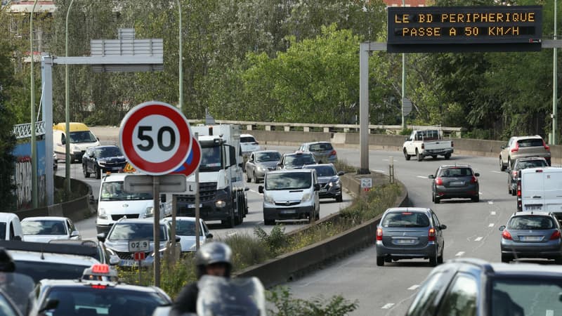 Paris: l'ensemble du périphérique officiellement limité à 50 km/h depuis ce jeudi (1/1)