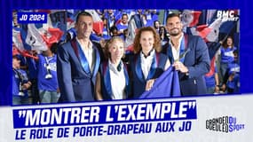 JO 2024 : "On veut montrer l'exemple", Hanquinquant et Robert-Michon évoque le rôle de porte-drapeau de l'Equipe de France