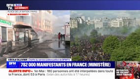 Manifestations du 1er-Mai: 782.000 personnes ont manifesté ce lundi dans toute la France, dont 112.000 à Paris, selon le ministère de l'Intérieur