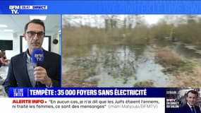 Tempête Louis: "35.000 clients sont privés d'électricité" affirme Hervé Champenois (directeur de crise Enedis)