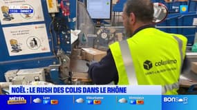 Fêtes de Noël: le rush des colis dans le Rhône