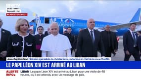 Les images de l'arrivée du pape Léon XIV à Beyrouth