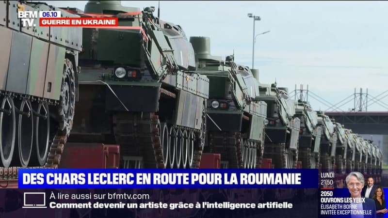 Ukraine: des chars Leclerc en route pour la Roumanie