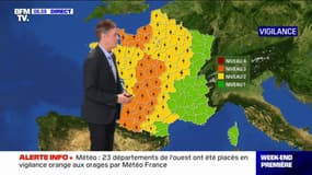 Météo: 23 départements de l'ouest ont été placés en vigilance orange aux orages