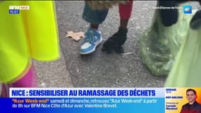 Nice: des enfants sensibilisés au ramassage des déchets et à la pollution