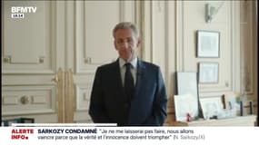 Condamné, Nicolas Sarkozy promet "de ne pas se laisser faire" et assure qu'il surmontera "cette épreuve"